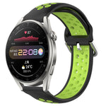 22mm Perforated Breathable Sports Silicone Watch Band, For Huawei Watch 3 Pro, For Huawei GT2 Pro, For Honor Watch GS 3