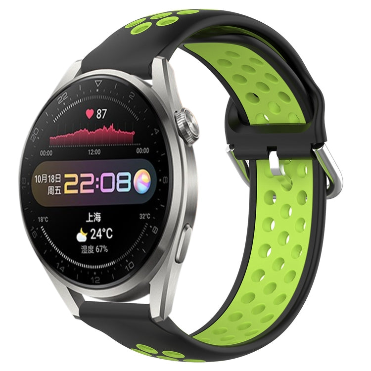 22mm Perforated Breathable Sports Silicone Watch Band, For Huawei Watch 3 Pro, For Huawei GT2 Pro, For Honor Watch GS 3