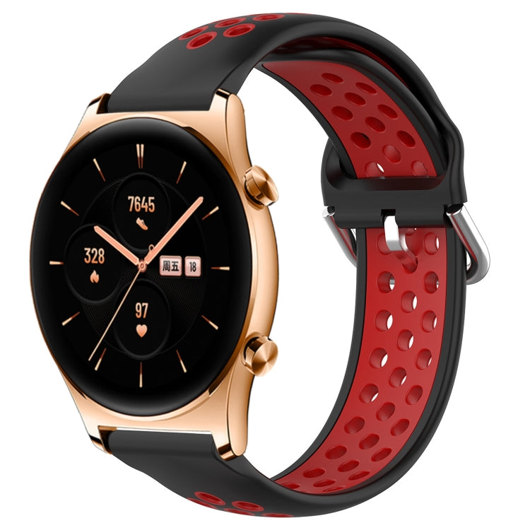 22mm Perforated Breathable Sports Silicone Watch Band, For Huawei Watch 3 Pro, For Huawei GT2 Pro, For Honor Watch GS 3