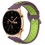 22mm Perforated Breathable Sports Silicone Watch Band, For Huawei Watch 3 Pro, For Huawei GT2 Pro, For Honor Watch GS 3