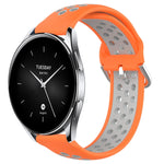 22mm Perforated Breathable Sports Silicone Watch Band, For Xiaomi Watch S2 42mm, For Xiaomi Watch S2 46mm, For Xiaomi MI Watch S1