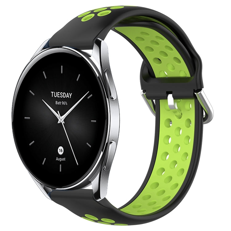 22mm Perforated Breathable Sports Silicone Watch Band, For Xiaomi Watch S2 42mm, For Xiaomi Watch S2 46mm, For Xiaomi MI Watch S1