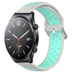 22mm Perforated Breathable Sports Silicone Watch Band, For Xiaomi Watch S2 42mm, For Xiaomi Watch S2 46mm, For Xiaomi MI Watch S1