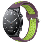 22mm Perforated Breathable Sports Silicone Watch Band, For Xiaomi Watch S2 42mm, For Xiaomi Watch S2 46mm, For Xiaomi MI Watch S1