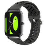22mm Perforated Breathable Sports Silicone Watch Band, For Xiaomi MI Watch Sport, For Xiaomi Haylou RT2 LS10, For  Xiaomi Haylou RS4 LS12