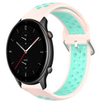 22mm Perforated Breathable Sports Silicone Watch Band, For Amazfit GTR 3 Pro, For Amazfit GTR 2e, For Amazfit GTR 2