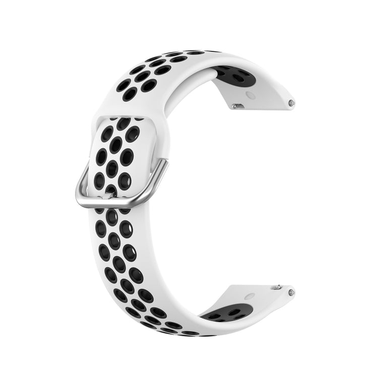 22mm Perforated Breathable Sports Silicone Watch Band, For Garmin Forerunner 265, For Garmin Forerunner 255, For Garmin Forerunner 255 Music