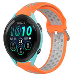 22mm Perforated Breathable Sports Silicone Watch Band, For Garmin Forerunner 265, For Garmin Forerunner 255, For Garmin Forerunner 255 Music