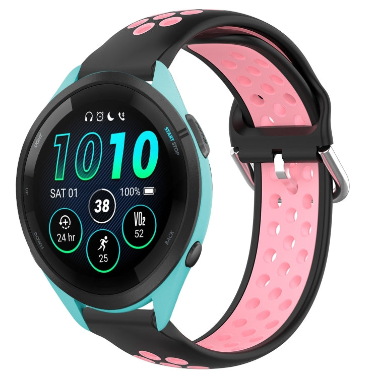 22mm Perforated Breathable Sports Silicone Watch Band, For Garmin Forerunner 265, For Garmin Forerunner 255, For Garmin Forerunner 255 Music