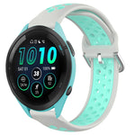 22mm Perforated Breathable Sports Silicone Watch Band, For Garmin Forerunner 265, For Garmin Forerunner 255, For Garmin Forerunner 255 Music