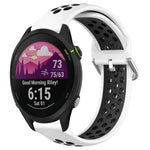 22mm Perforated Breathable Sports Silicone Watch Band, For Garmin Forerunner 265, For Garmin Forerunner 255, For Garmin Forerunner 255 Music