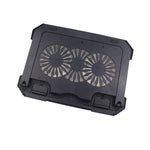 S900 Dual USB Ports Adjustable Height RGB Laptop Cooling Pad Stand, S900