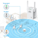 مكرر موسع واي فاي لاسلكي U8 بسرعة 300Mbps، موجه، مكبر إشارة WiFi، قابس أمريكي، قابس أوروبي