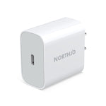 شاحن جداري سريع NORTHJO NOPD2000 PD 20W USB-C / Type-C بمنفذ واحد، قابس الولايات المتحدة، قابس الاتحاد الأوروبي