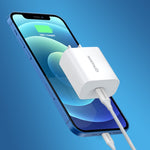 شاحن جداري سريع NORTHJO NOPD2000 PD 20W USB-C / Type-C بمنفذ واحد، قابس الولايات المتحدة، قابس الاتحاد الأوروبي