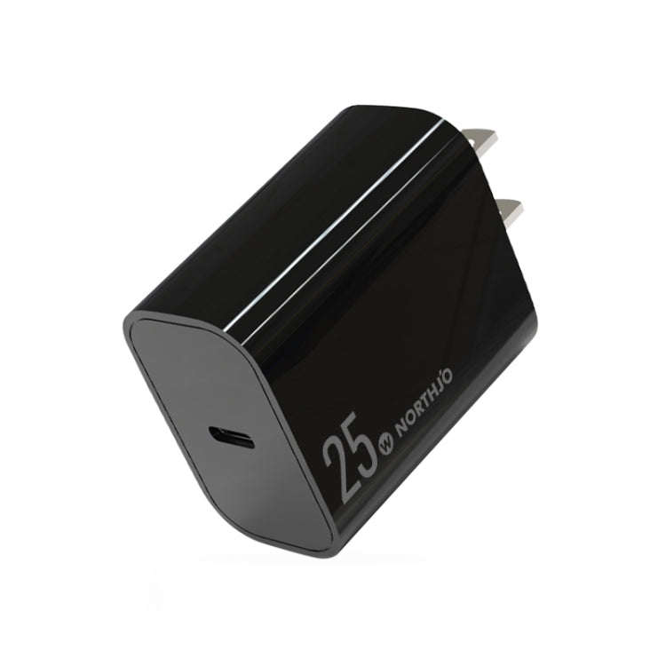 شاحن سريع NORTHJO NOPD2501 PD 25W USB-C / Type-C بمنفذ واحد، قابس الولايات المتحدة، قابس الاتحاد الأوروبي، قابس المملكة المتحدة، قابس أستراليا