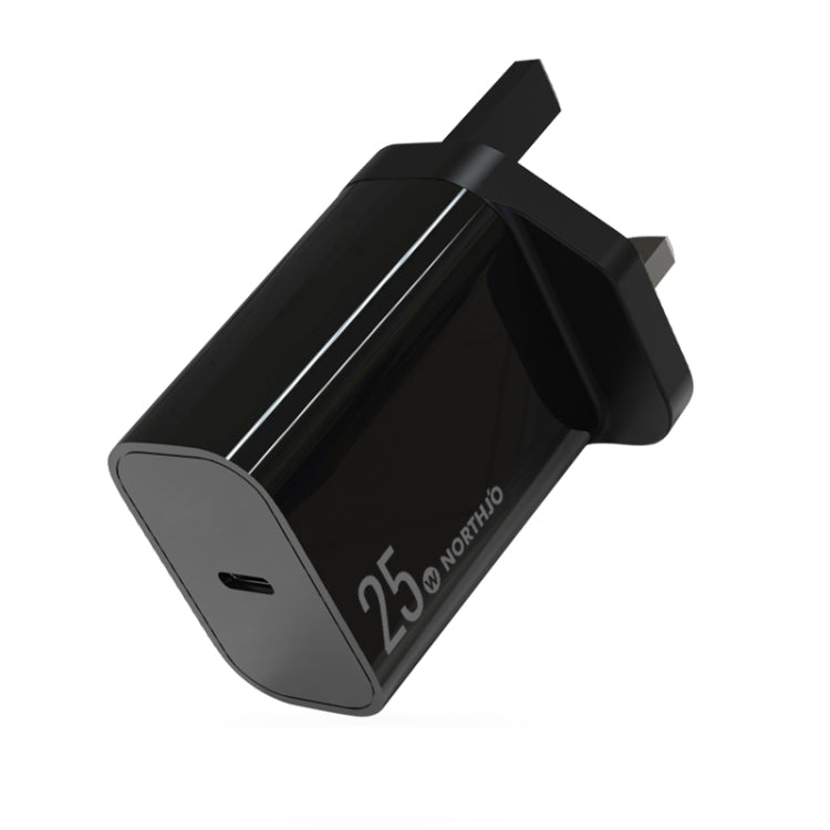 شاحن سريع NORTHJO NOPD2501 PD 25W USB-C / Type-C بمنفذ واحد، قابس الولايات المتحدة، قابس الاتحاد الأوروبي، قابس المملكة المتحدة، قابس أستراليا