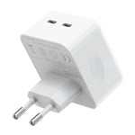 شاحن سريع جداري NORTHJO NOGAN3502 GaN PD PPS 35 واط بمنفذين USB-C / Type-C، قابس الاتحاد الأوروبي، قابس المملكة المتحدة