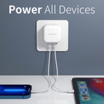شاحن سريع جداري NORTHJO NOGAN3502 GaN PD PPS 35 واط بمنفذين USB-C / Type-C، قابس الاتحاد الأوروبي، قابس المملكة المتحدة