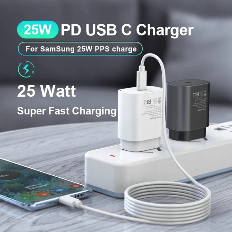 شاحن TA800 PD / PPS بقوة 25 واط بمنفذ Type-C لسامسونج، قابس المملكة المتحدة، قابس المملكة المتحدة