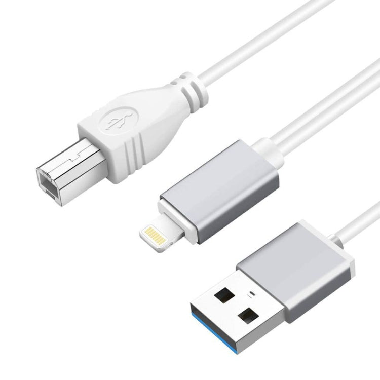 كابل متعدد الوظائف 1 متر 8 بن إلى USB + MIDI لأداة موسيقية إلكترونية و OTG وشحن متوافق مع iOS 10-14، MIDI + OTG
