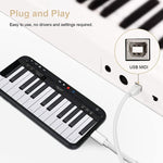 كابل متعدد الوظائف 1 متر 8 بن إلى USB + MIDI لأداة موسيقية إلكترونية و OTG وشحن متوافق مع iOS 10-14، MIDI + OTG