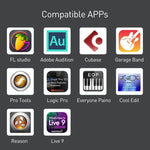 كابل متعدد الوظائف 1 متر 8 بن إلى USB + MIDI لأداة موسيقية إلكترونية و OTG وشحن متوافق مع iOS 10-14، MIDI + OTG
