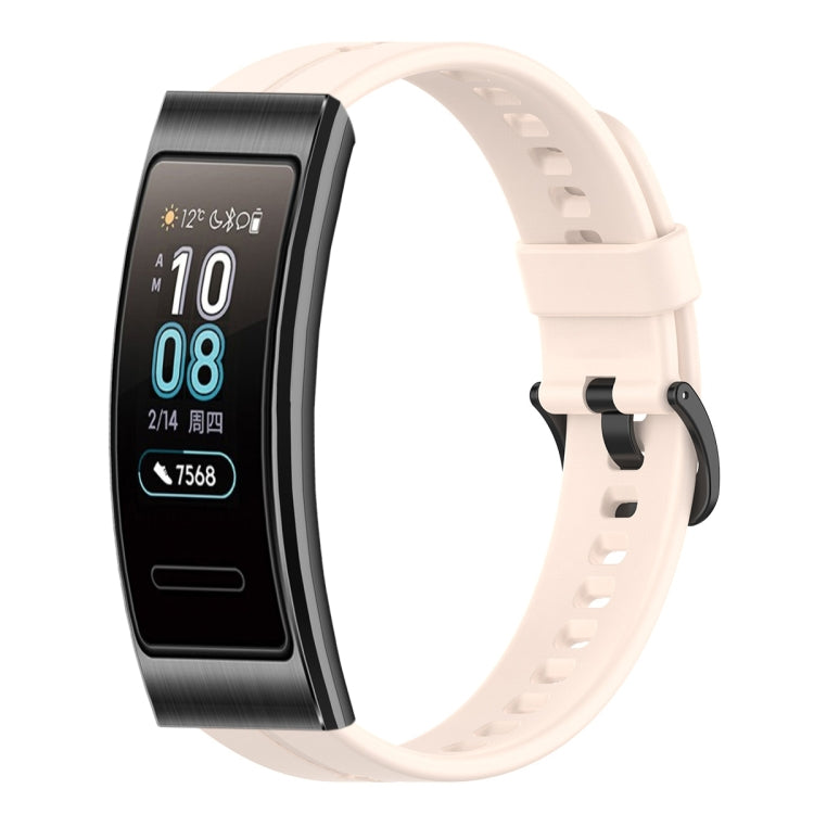 Solid Color Silicone Watch Band, For Huawei Band 7, For Huawei Band 6, For Huawei Band 3
