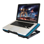 N99 USB Dual Fan Hollow Carved Design Heat Dissipation Laptop Cooling Pad, N99