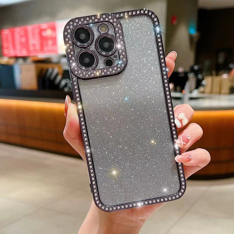 Diamond Gradient Glitter Plated TPU Phone Case, For iPhone 14 Pro Max, For iPhone 15 Plus, For iPhone 15, For iPhone 14 Plus, For iPhone 11 Pro