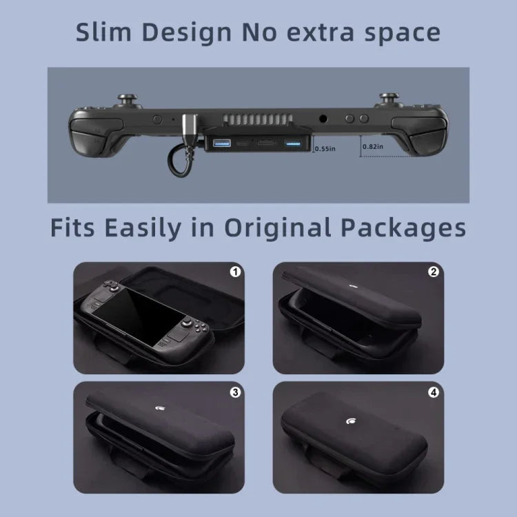 V266 قاعدة شحن ومحطة إرساء 5 في 1 لجهاز Steam Deck تدعم 4K/60Hz USB3.0، V266 5 في 1