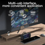 V266 قاعدة شحن ومحطة إرساء 5 في 1 لجهاز Steam Deck تدعم 4K/60Hz USB3.0، V266 5 في 1
