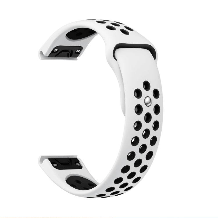 22mm Sports Breathable Silicone Watch Band, For Garmin Fenix 6 GPS, For Garmin Fenix 6 Pro GPS, For Garmin Fenix 6 Sapphire GPS, For Garmin Fenix 5