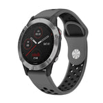 22mm Sports Breathable Silicone Watch Band, For Garmin Fenix 6 GPS, For Garmin Fenix 6 Pro GPS, For Garmin Fenix 6 Sapphire GPS, For Garmin Fenix 5