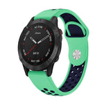22mm Sports Breathable Silicone Watch Band, For Garmin Fenix 6 GPS, For Garmin Fenix 6 Pro GPS, For Garmin Fenix 6 Sapphire GPS, For Garmin Fenix 5