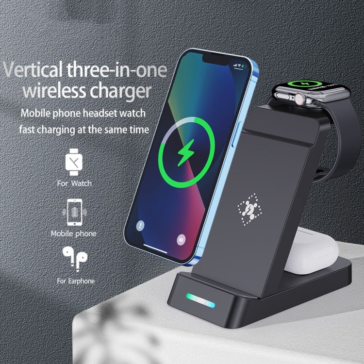 قاعدة شحن لاسلكي Qi بقوة 15 واط B20A متوافقة مع iPhone و iWatch و Airpods، B20A لأبل