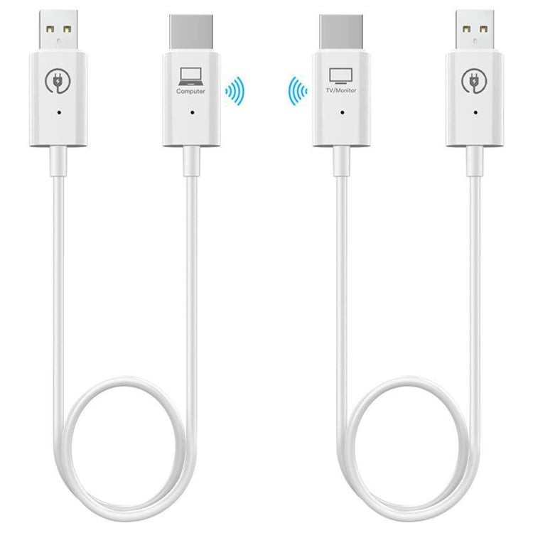 طقم مرسل ومستقبل HDMI لاسلكي، محول موسع لاسلكي HDMI، عرض فيديو وصوت بدقة 1080P 60 إطار في الثانية للكمبيوتر، اللابتوب، الكاميرا إلى التلفاز/جهاز العرض