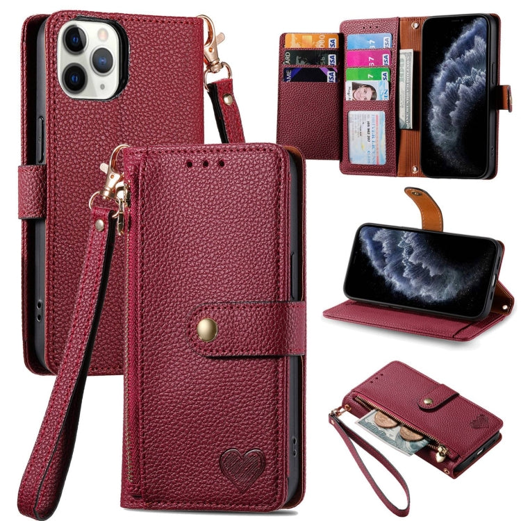 غطاء هاتف من الجلد مع سحاب وحزام معصم، لهواتف iPhone 14 Pro Max، iPhone 7 / 8 / SE 2022، iPhone 13 Pro Max، iPhone 13 Pro، iPhone 13، iPhone 12 / 12 Pro، iPhone 12 Pro Max، iPhone 11 Pro Max