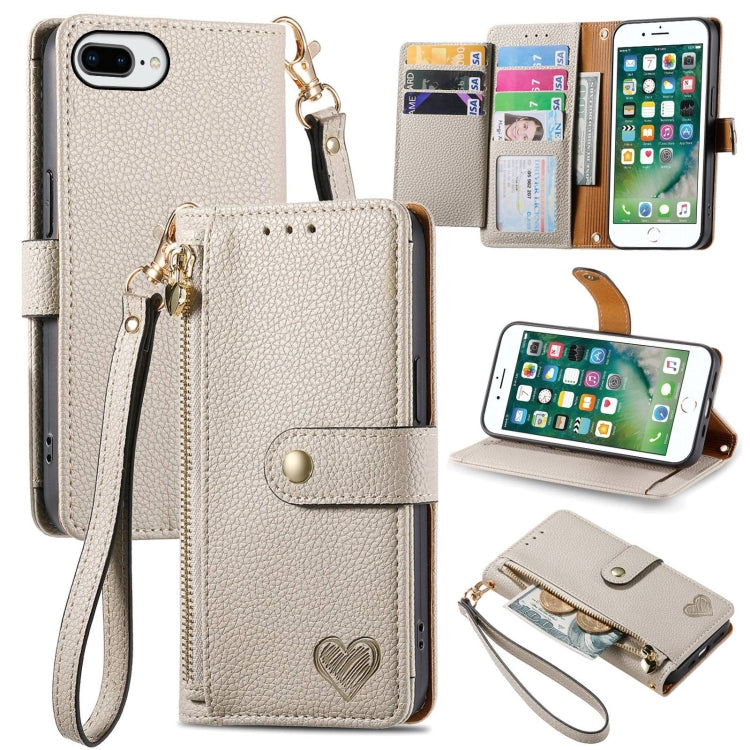 غطاء هاتف من الجلد مع سحاب وحزام معصم، لهواتف iPhone 11، iPhone 11 Pro، iPhone X / XS، iPhone XR، iPhone XS Max، iPhone 7 Plus / 8 Plus، iPhone 6 Plus / 6s Plus، iPhone 6 / 6s