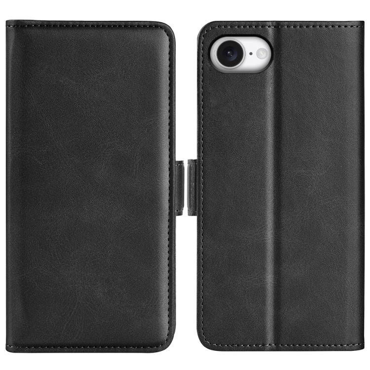 غطاء هاتف من الجلد مع إبزيم مغناطيسي مزدوج الجوانب وقلب أفقي، لهواتف iPhone 17e / 16e، iPhone 17 Pro Max، iPhone 17 Pro، iPhone 17، iPhone Air، iPhone 16 Pro Max، iPhone 16 Pro، iPhone 16 Plus، iPhone 16