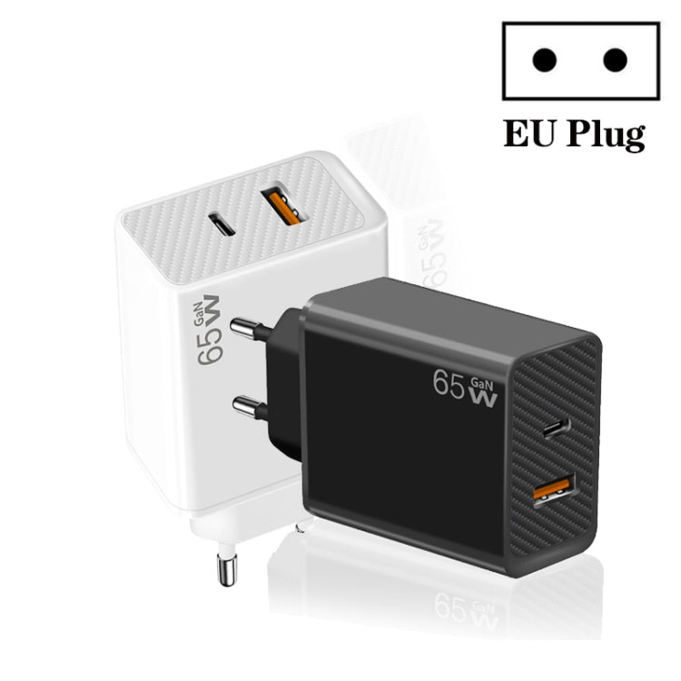 محول دفتر ملاحظات GaN PD48W Type-C PD3.0 + USB3.0 لسلسلة MacBook، قابس أوروبي، قابس أوروبي