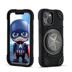 Shield PC Hybrid Silicone Phone Case, For iPhone 14, For iPhone 14 Pro Max, For iPhone 13 Pro Max, For iPhone 13