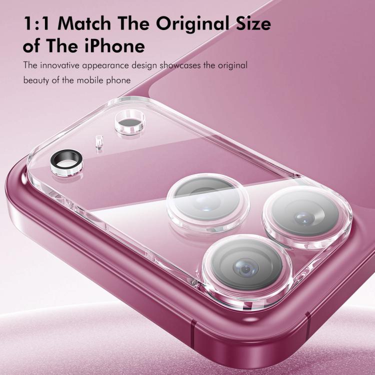 فيلم زجاج مقسى عدسة كاميرا خلفية ENKAY Hat-Prince 9H، لهواتف iPhone 17e / 16e، iPhone 17 Pro Max، iPhone 17 Pro، iPhone 17، iPhone Air، iPhone 16 Pro / 16 Pro Max، iPhone 16 / 16 Plus، iPhone 15 Pro / 15 Pro Max