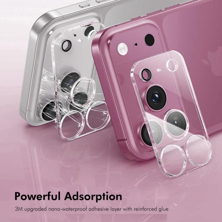 فيلم زجاج مقسى عدسة كاميرا خلفية ENKAY Hat-Prince 9H، لهواتف iPhone 17e / 16e، iPhone 17 Pro Max، iPhone 17 Pro، iPhone 17، iPhone Air، iPhone 16 Pro / 16 Pro Max، iPhone 16 / 16 Plus، iPhone 15 Pro / 15 Pro Max