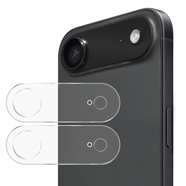 2 قطعة فيلم زجاج مقسى عدسة كاميرا خلفية ENKAY Hat-Prince 9H، لهواتف iPhone 17e / 16e، iPhone 17 Pro Max، iPhone 17 Pro، iPhone 17، iPhone Air، iPhone 16 Pro / 16 Pro Max، iPhone 16 / 16 Plus، iPhone 15 Pro / 15 Pro Max