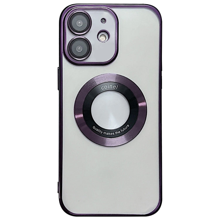 غطاء هاتف TPU مطلي بالكهرباء مع دعم MagSafe، لهواتف iPhone 11، iPhone 11 Pro
