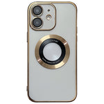 غطاء هاتف TPU مطلي بالكهرباء مع دعم MagSafe، لهواتف iPhone 11، iPhone 11 Pro