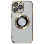 غطاء هاتف TPU مطلي بالكهرباء مع دعم MagSafe، لهواتف iPhone 11، iPhone 11 Pro