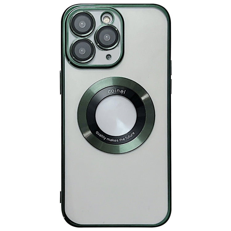 غطاء هاتف TPU مطلي بالكهرباء مع دعم MagSafe، لهواتف iPhone 11، iPhone 11 Pro