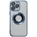غطاء هاتف TPU مطلي بالكهرباء مع دعم MagSafe، لهواتف iPhone 11، iPhone 11 Pro